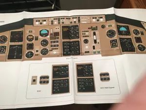 Boeing 757 & 767 Instrument Panel Posters.  3 posters